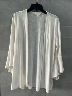 LC Lauren Conrad Light Cream Knit Cardigan